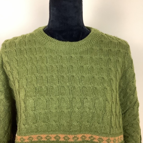 CACHAREL VINTAGE WOOL BLEND GRANDPA SWEATER - Picture 6 of 8